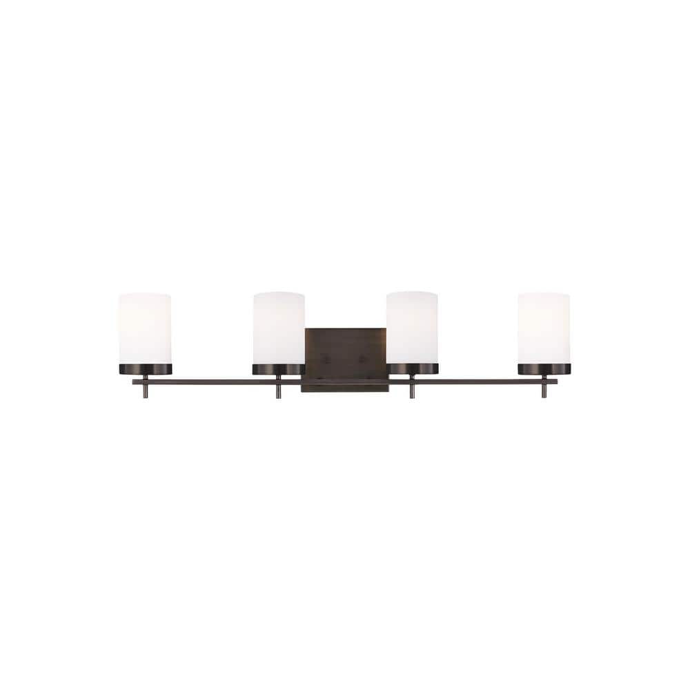 Zire 4-Light Cylinder Vanity Light in Brushed Oil Rubbed Bronze