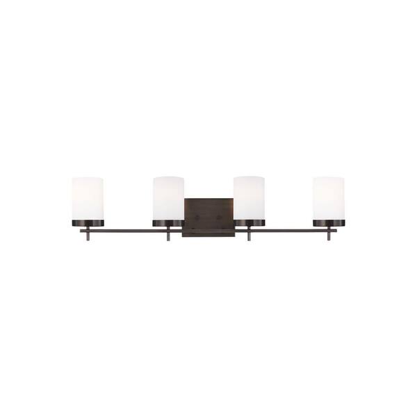 Sea Gull Lighting 4490304-05 Zire 4 Light 34 inch Chrome Bath Vanity Wall Light Sea Gull Lighting 4490304-05 Zire 4 Light 34 inch Chrome Bath Vanity Wall Light