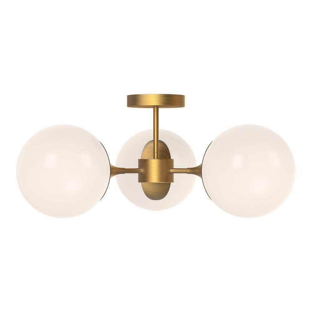 KANADEMONO Gold × Glass Ceiling Light 3 KAISITE 31.5 in. 3