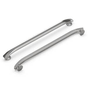 American Diner 18 in. Modern Appliance Cabinet Pull Satin Nickel Handle for Kitchen, Bathroom, and Furniture (5 Pack)