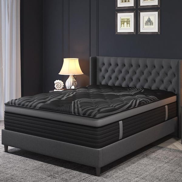 Queen Size Medium Firm 12 in. Memory Foam Hybrid Mattress with Euro Top, Motion Isolation and Bed-in-a-Box Mattress