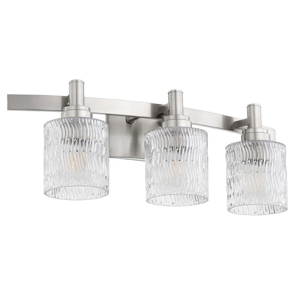 Quorum International Stadium 23.5 in. W 3-Light Stain T Nickle Vanity
