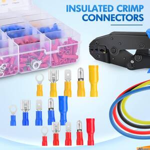 Kit De 50 Connecteurs De Fils à Pression - 5A 250V, Isolés, Pour Câbles 0,5 à 1,5 Mm² - Auto, électroménager