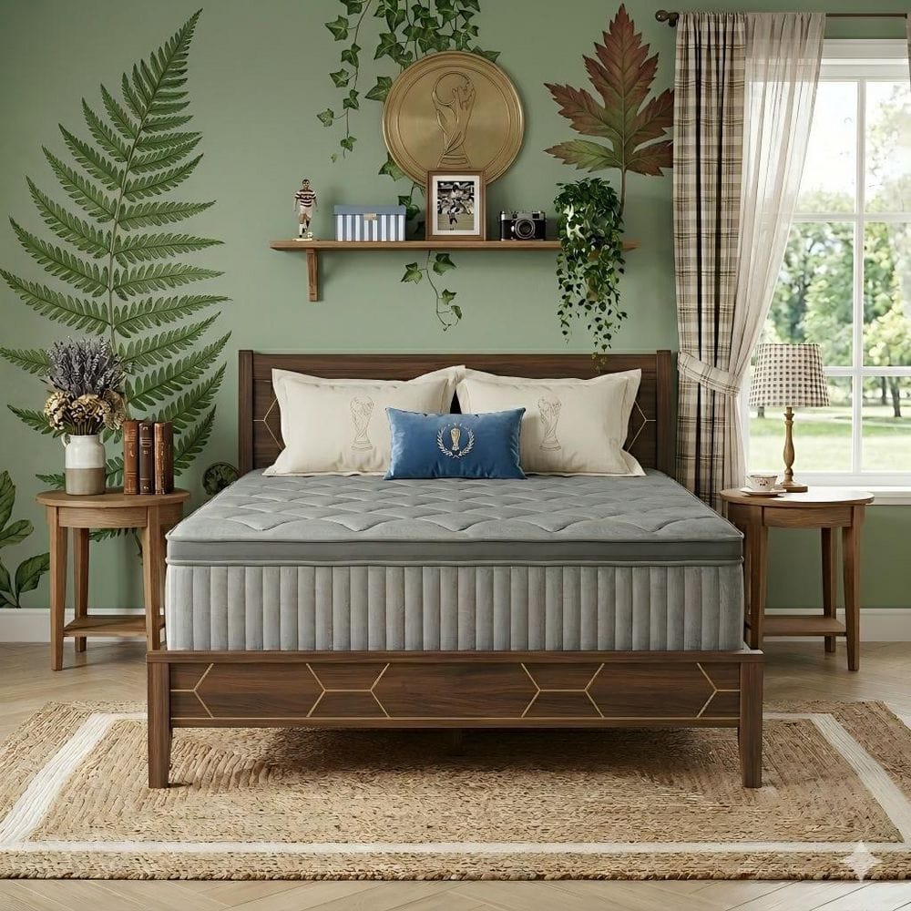 Novilla 10 in. Medium Cool Gel Foam Innerspring Hybrid Mattress