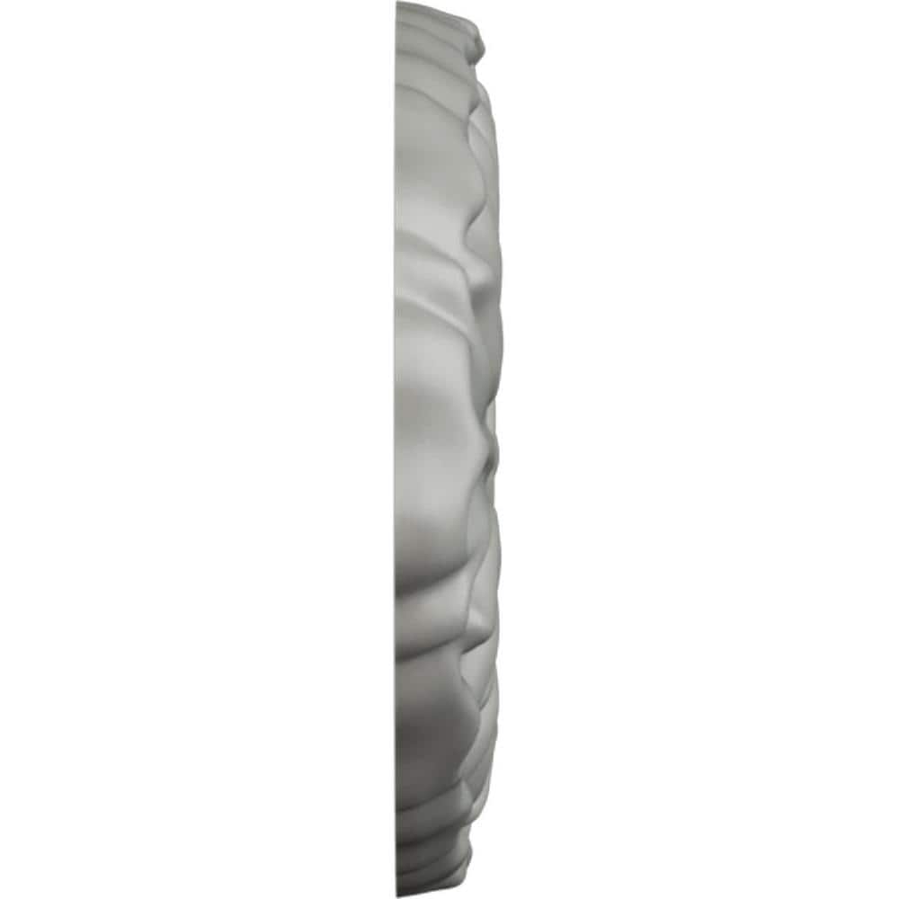 Marcella White Urethane Crown Rosette 7.25 x 3.37 Inches