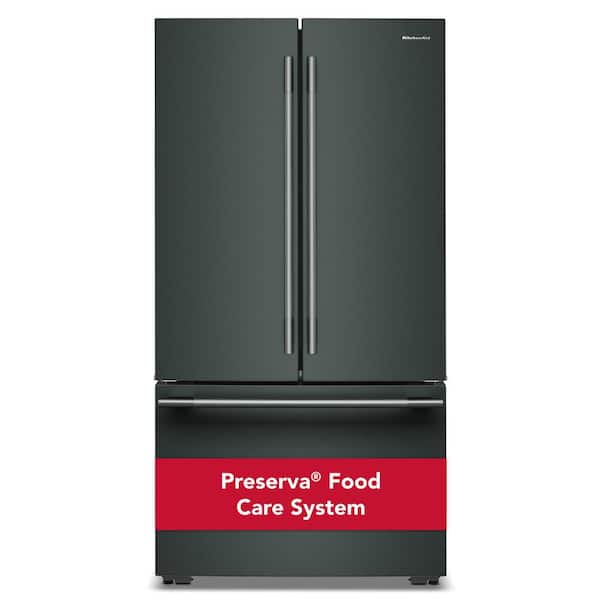35.625 in 24.8 cu. ft. Counter Depth French Door Refrigerator in Juniper with Internal Water Dispenser