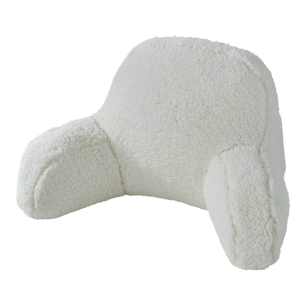 Faux Shearling Snow 28 in. x 17 in. Bed Rest Pillow price history on PriceWatchPro