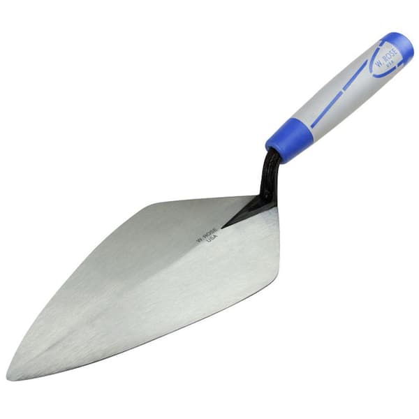 W.Rose 9 in. x 5-1/4 in. Carbon Steel Wide London Brick Trowel-ProForm Handle