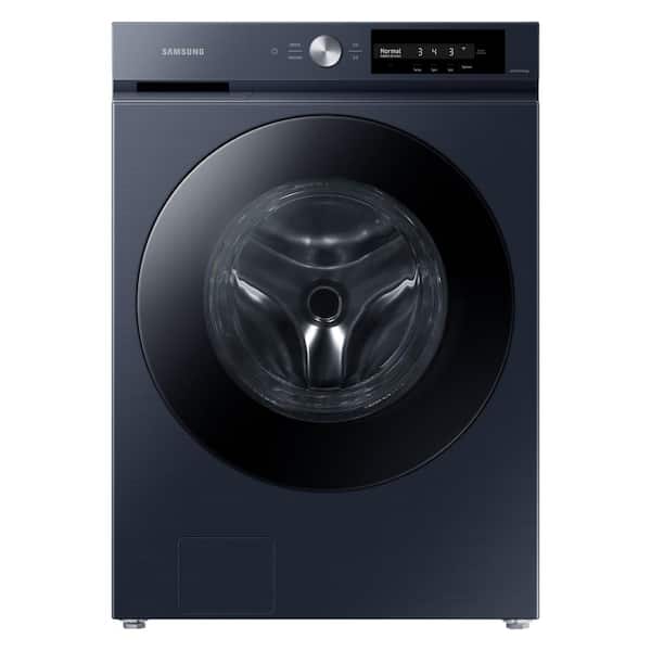 Samsung Bespoke 4.6 cu. ft. Large Capacity Smart Front Load Washer in Brushed Navy with Super Speed Wash and AI Smart Dial