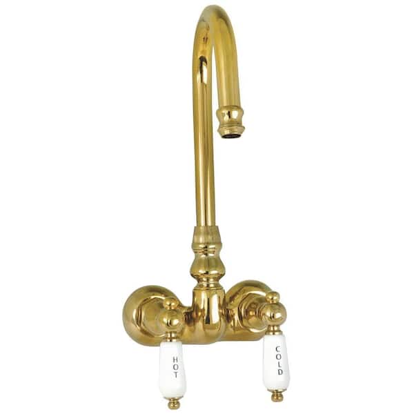Elizabethan Classics TW40 2-Handle Claw Foot Tub Faucet without Handshower in Satin Nickel