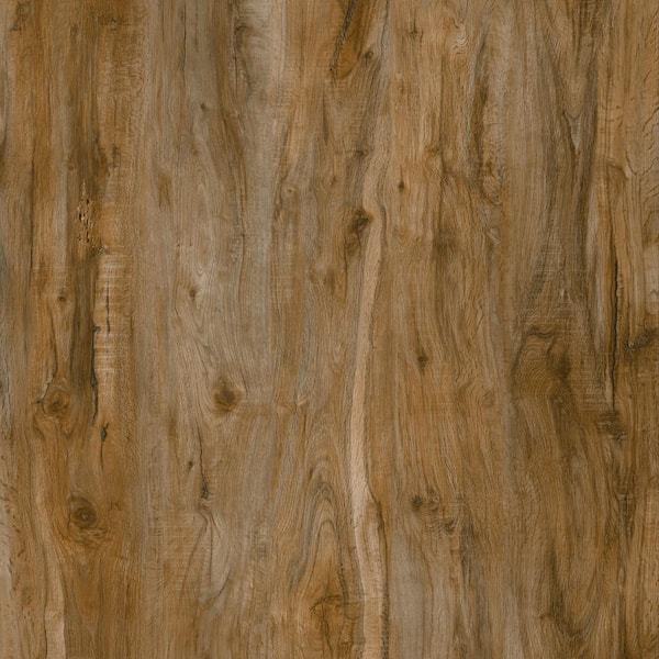Dekorman Take Home Sample-9 in. W x 8 mm T Rocky Mountain Oak WPC Waterproof Click Locking Luxury Vinyl Plank Flooring