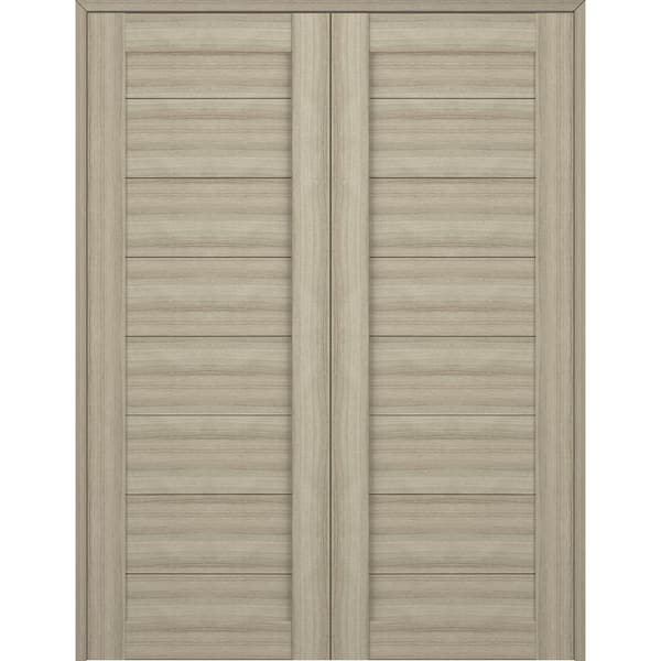 Belldinni Ermi 36 in. x 80 in.Both Active Shambor Finished Wood Composite Double Prehung Interior Door