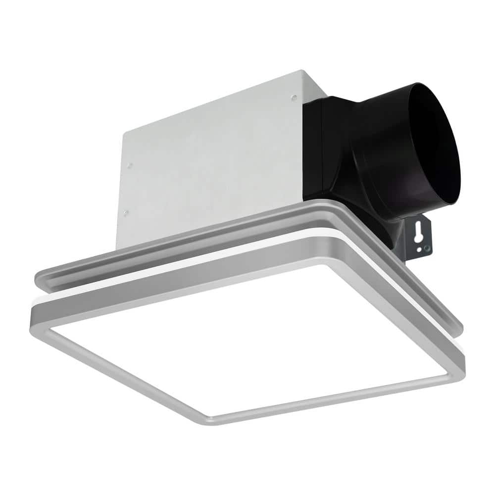 Bathroom Exhaust Fan with Light, Dimmable 3CCT LED Light with Night Light, 