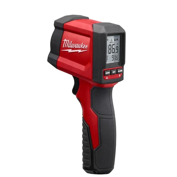 Ferie Ved Pub Milwaukee Laser Temperature Gun Infrared 10:1 Thermometer 2267-20 - The  Home Depot