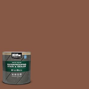 1 qt. #SC-142 Cappuccino Solid Color Waterproofing Exterior Wood Stain and Sealer