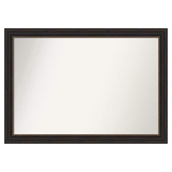 Amanti Art Accent Bronze 51 in. x 36 in. Custom Non-Beveled Polystyrene Antique Framed Bathroom Vanity Wall Mirror
