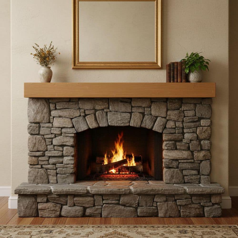 HOT Wall-Mounted Light Brown 48 in. Solid Wood Decorative Floating