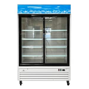 SG series 53 in. W 45 cu. ft. Two Sliding Glass Door Reach In Merchandiser Commercial Refrigerator in White