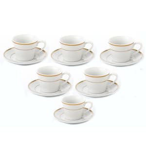 Royal Doulton Coffee Studio Espressco Cup & Saucer Mixed Set/4 Espresso Cups and Saucers Porcelain