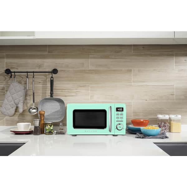 Galanz GLCMKZ09RDR09 Retro Countertop Microwave Oven W Auto Cook Reheat Defrost