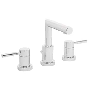 Neo 8 in. Widespread 2-Handle Bathroom Faucet with Drain Assembly in Polished Chrome