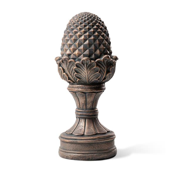 Glitzhome 22.5 in. H MGO Bronze Artichoke Garden Statue
