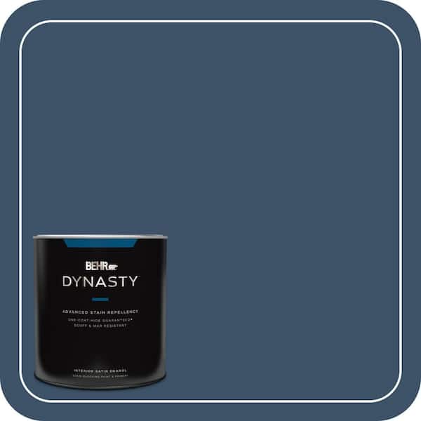 BEHR DYNASTY 1 qt. Home Decorators Collection #HDC-SM14-7 Midnight Mosaic Satin Enamel Interior Stain-Blocking Paint & Primer
