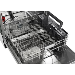 24 in. Top Control Built-In Tall Tub Dishwasher in Stainless Steel with 6 Cycles 45dBA