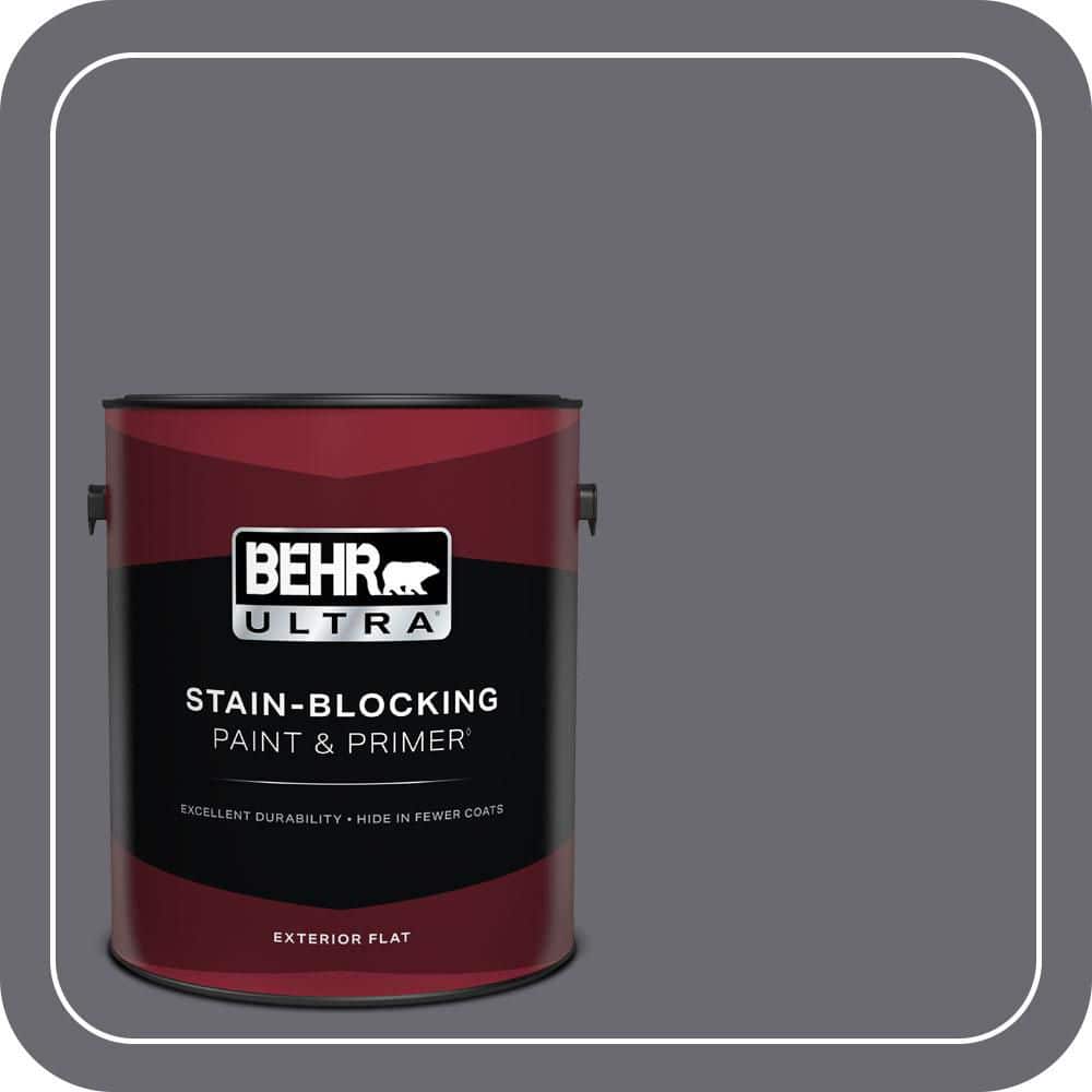 1 gal. #T16-15 Charcoal Plum Flat Exterior Paint & Primer price history on PriceWatchPro
