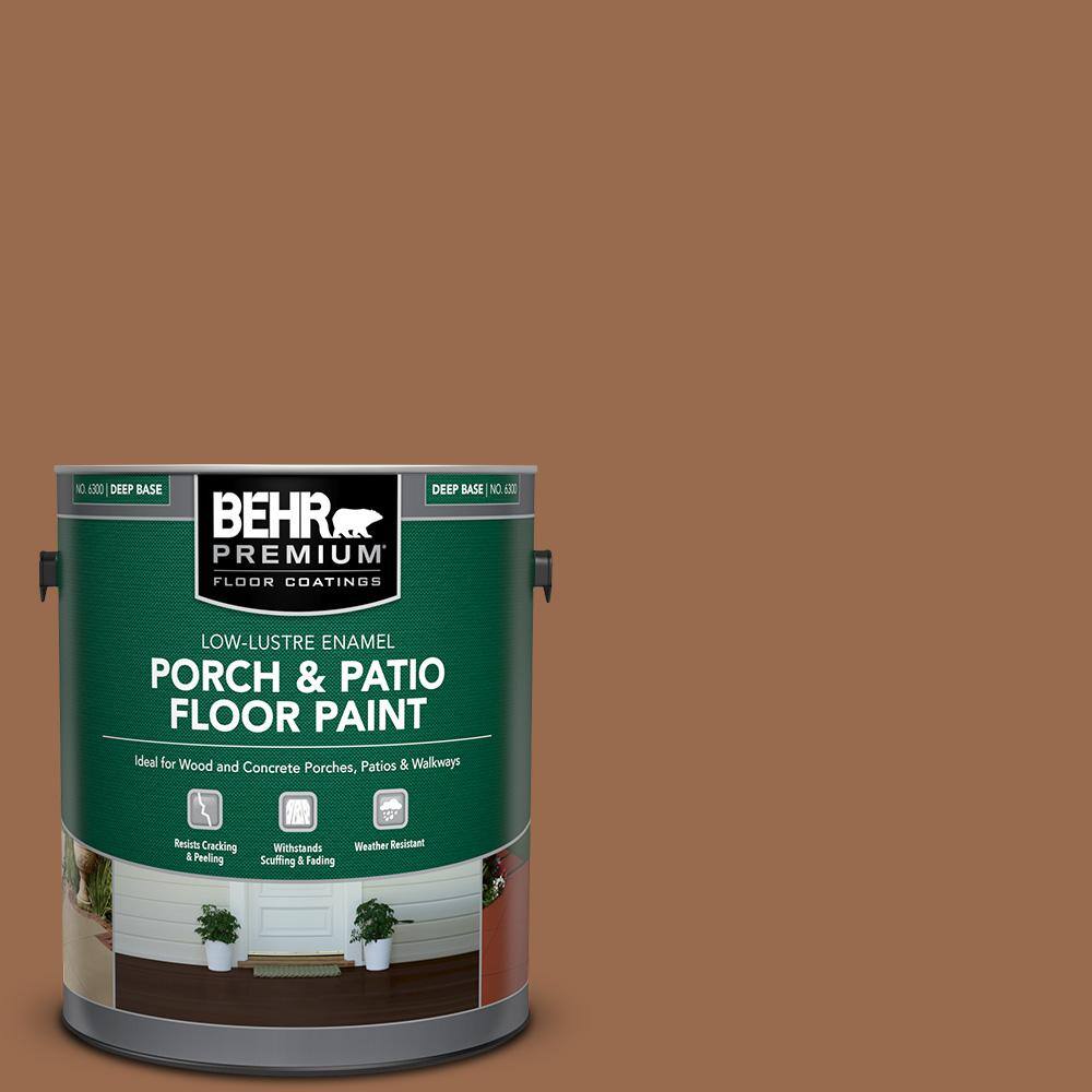 1 gal. #S230-7 Toasted Bagel Low-Lustre Enamel Interior/Exterior Porch and Patio Floor Paint price history on PriceWatchPro