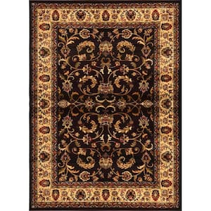 Royalty Brown/Ivory 4 ft. x 6 ft. Indoor Area Rug