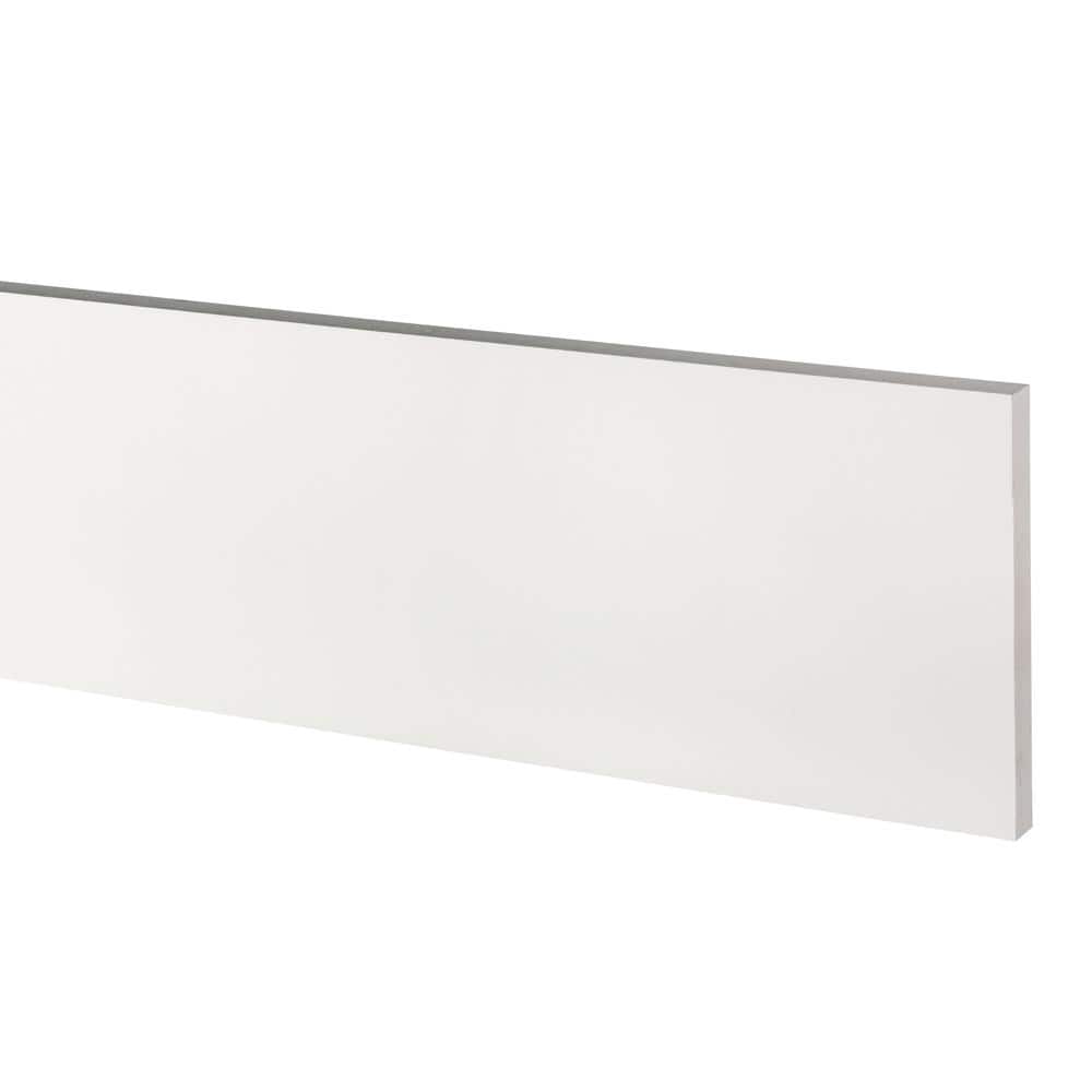 AZEK Azek Traditional 1 in x 8 in. x 18 ft. White PVC Smooth