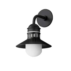 Admiralty 1-Light Outdoor Black Wall Sconce