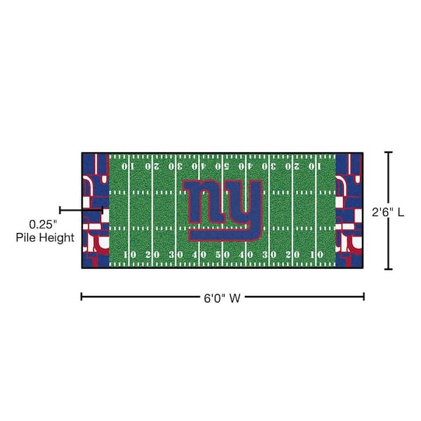 FANMATS NFL - New York Giants Helmet Rug - 5ft. x 8ft. 5809 - The Home Depot