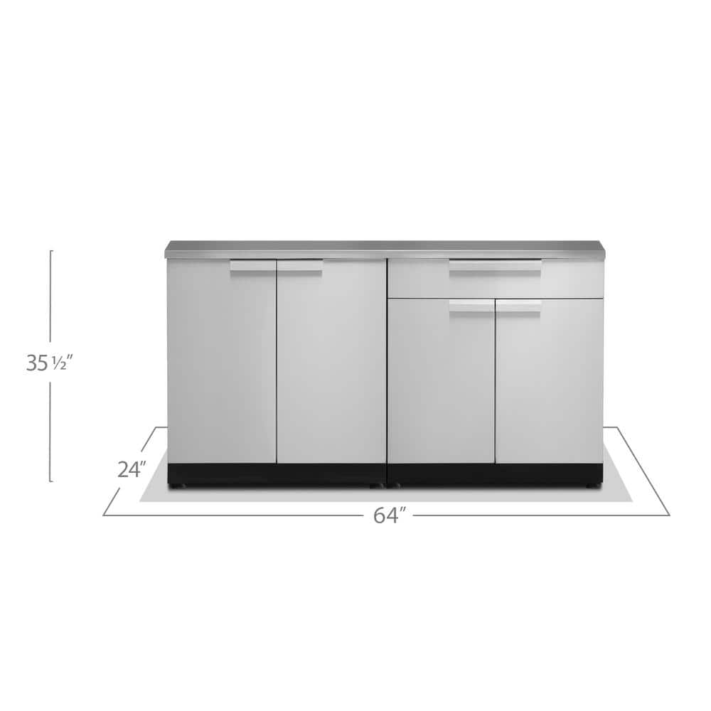 Stainless Steel Outdoor Kitchen Modular Cabinet Set
