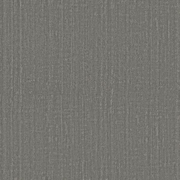 8 in. x 8 in. Pattern Carpet Sample - Lily Hill - Color Pewter
