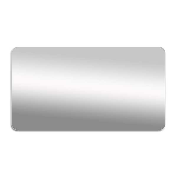 Unbranded Rectangular Steel Frameless Dimmable Wall Bathroom Vanity Mirror in Sliver 40 in. W x 30 in. H