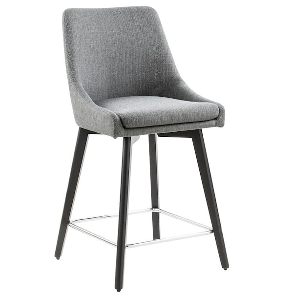 FurnitureR 39 in. Light Blue Counter Stool
