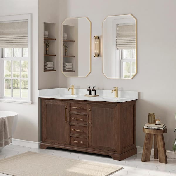 Y家族 マーブル38 ROSWELL Tokyo 60 in. W. x 22 in. D x 33.9 in. H Double Bath