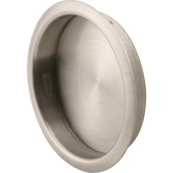 Prime-Line 1-3/4 in., Satin Nickel Plated, Solid Brass Closet Door Finger Pull
