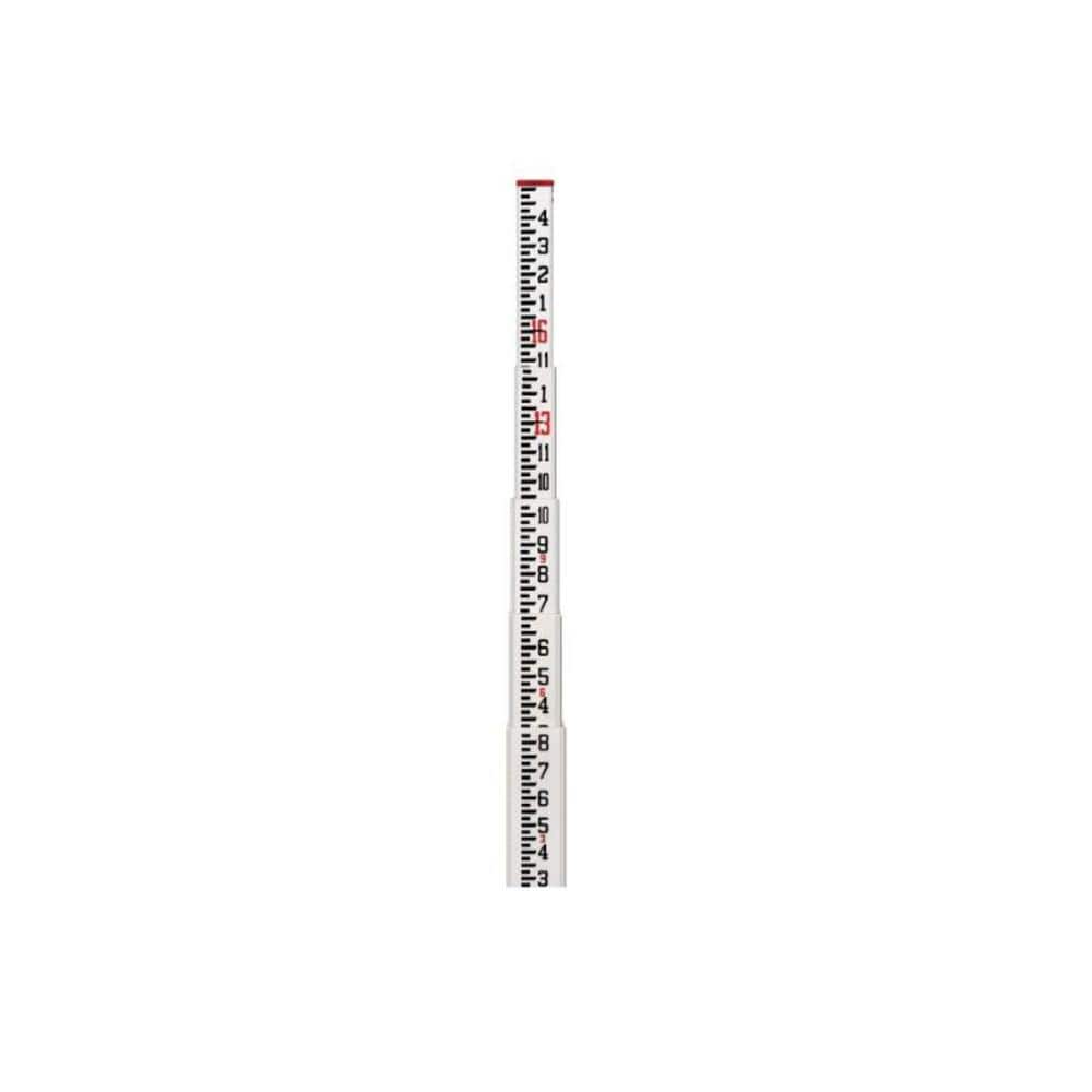 192 in. Multi-Use SCR Fiberglass Leveling Rod Level, 1 EA