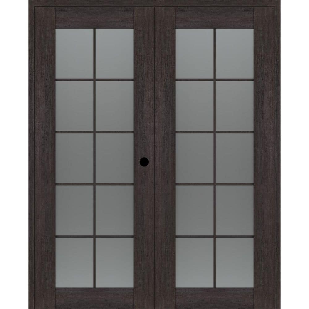 Avon 10 Lite N 36 in. x 84 in. Left Active 10-Lite Frosted Glass Veralinga Oak Wood Composite Double Prehung French Door price history on PriceWatchPro