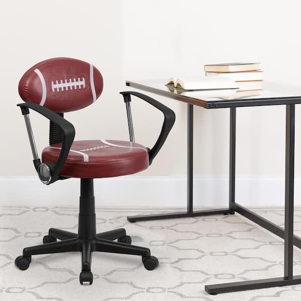 Flash Furniture Football Brown Task Chair with Arms BT6181FOOTA