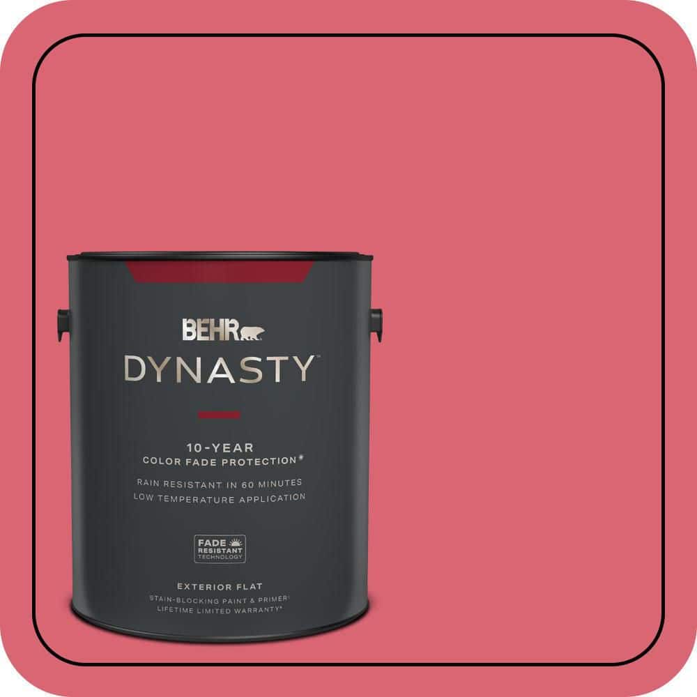 1 Gal. #P150-5A Strawberry Taffy Flat Exterior Stain-Blocking Paint and Primer price history on PriceWatchPro