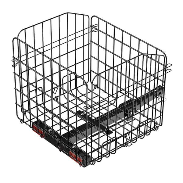 Scooter Rear Basket, Folding Metal Wire Basket, Heavy Duty and Spacious Cargo Basket, Works with 1-in. Receiver