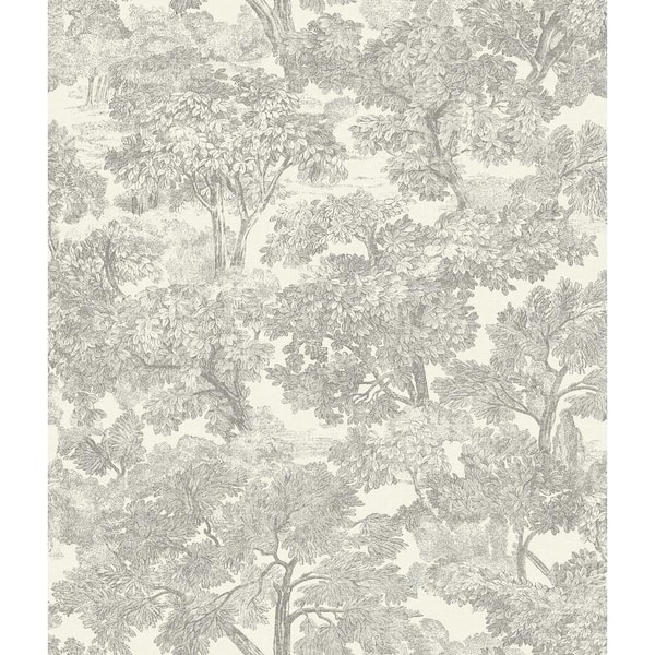 Chesapeake Spinney Grey Pre-Pasted Non-Woven Wallpaper Sample