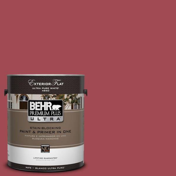 BEHR Premium Plus Ultra 1-Gal. #UL100-11 Powder Room Flat Exterior Paint-DISCONTINUED