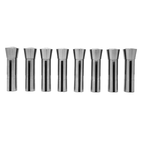 WEN 33182A Imperial Steel Collet Set for R8 Metal Milling Machines (8-Piece) - 3