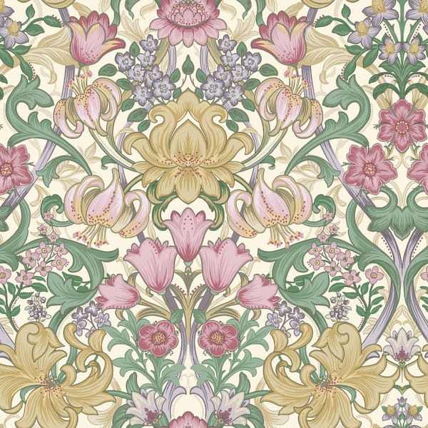 HOLDEN Fleurmont Floral Tapestry Cream Non-Pasted Wallpaper (Covers 56 sq. ft.)