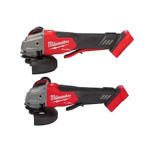 M18 FUEL 18V Lithium-Ion Brushless Cordless 4-1/2 in./5 in. Grinder w/Variable Speed and Paddle Switch w/Grinder